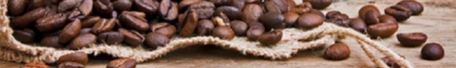 Grains of coffee beans out the bag