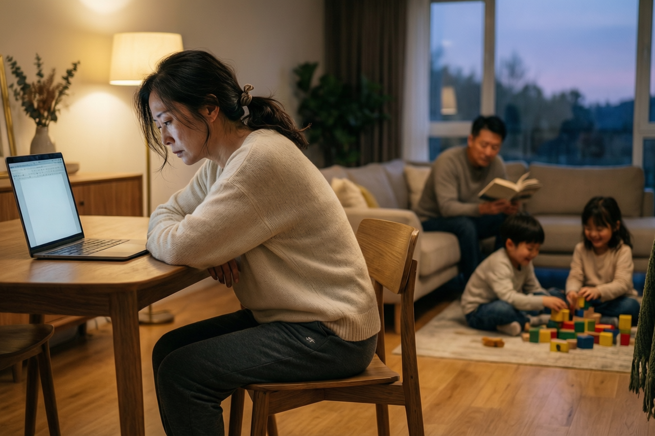 Burnout at home distant from family