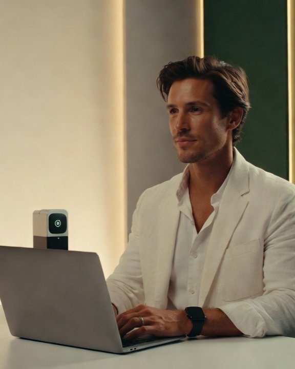 Remote Frequency Healing coaching support: practitioner guiding a client in a virtual session (non-medical wellness coaching).