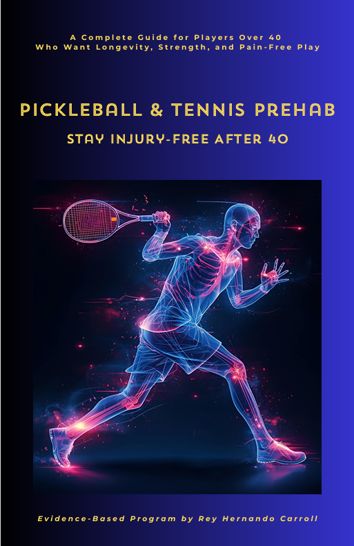 Therapeutic Movement pickleball and tennis prehab ebook cover
