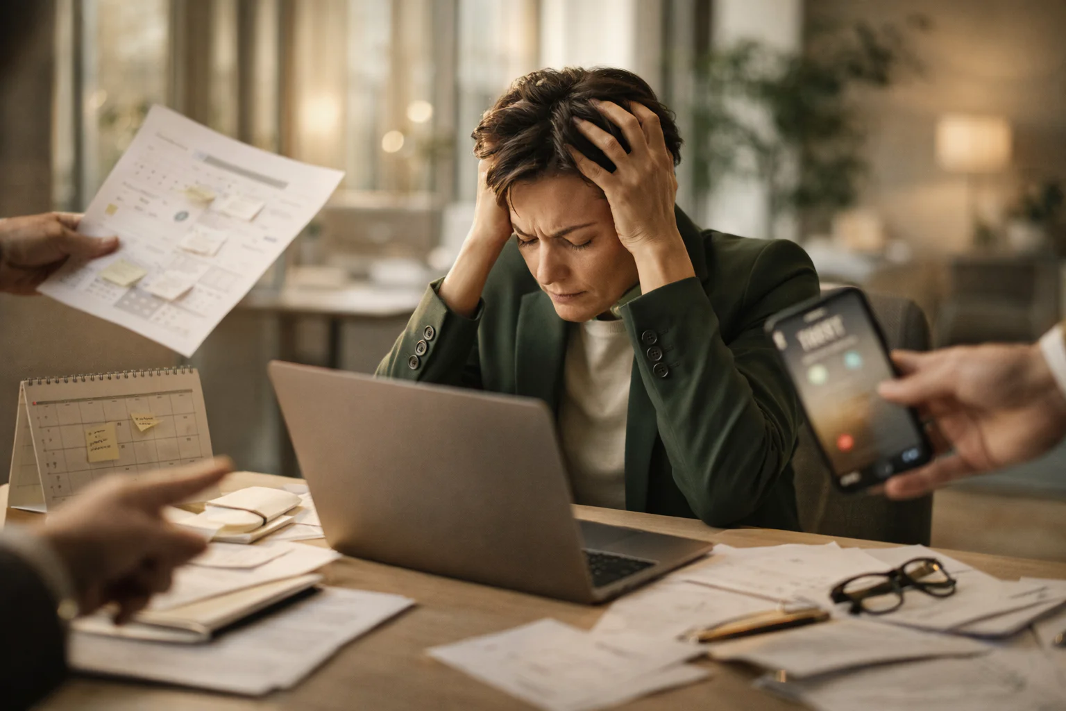 Overloaded professional needing executive burnout recovery support