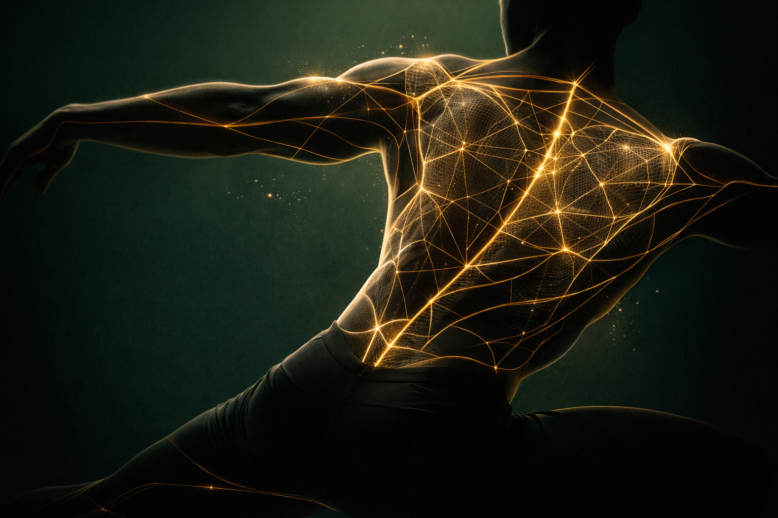 FLOW movement coaching to anchor regulation into posture and breathing.