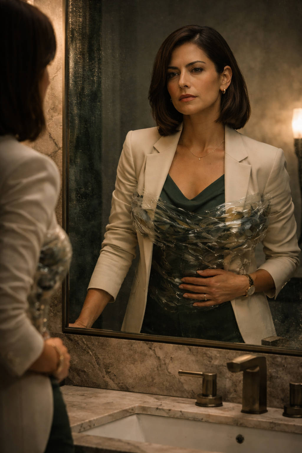 Homeopathic miasms educational lens: conceptual ancestral portrait representing intergenerational energetic patterning and inherited stress loops (non-medical).