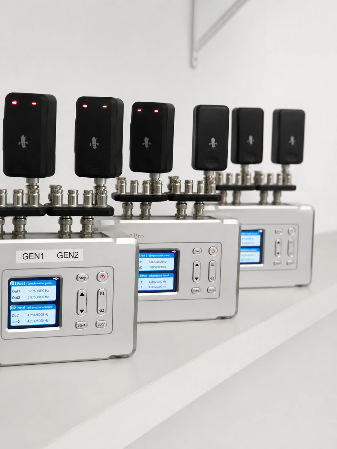 Remote frequency support generators for resonance-based wellness support